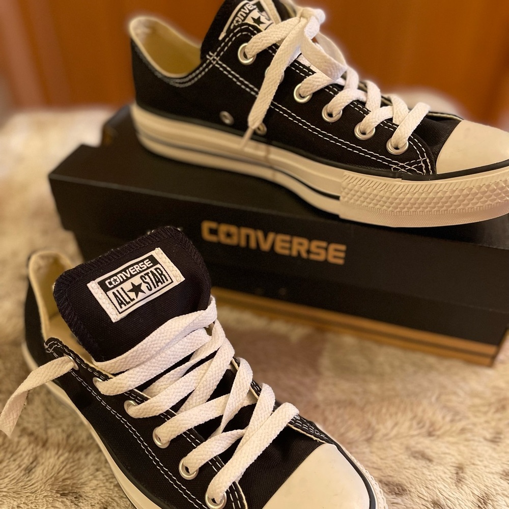 Converse Black & White Low Top Sneakers